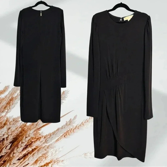 Michael Kors black dress with long sleeves size XS - Picture 1 of 6